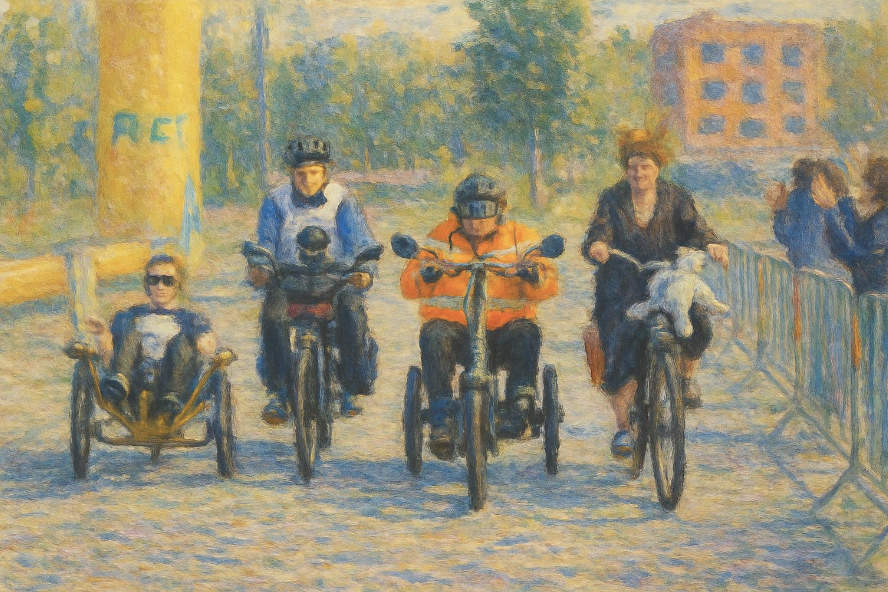 foto Onbeperkte Elfstedentocht met Ria, Dik, Herman en Trudy